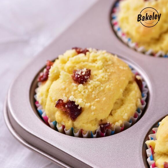 Bakeley 12 Muffin Cake Pan Non Stick Champagne Gold (4433) - Picture 3 of 7